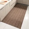 Тонкий анти -скользильный кухонный коврик для пола Большой длинное вход в коридор в ванной комнате