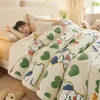 Blankets New autumn and winter thickened multifunctional double-sided plush blanket student dormitory milk plush blanket