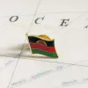 Malawi National Flag brodery Patches Badge Bouclier et Pin de forme carrée