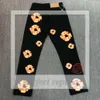 Denim teers jeans designer jacka high street blomma denim krans svart tvättade raka jeans denim teers jacka denim teaes jacka 783