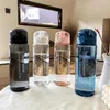 Water Bottles 780Ml Bottle With Bounce Cover Leak Proof Sports Drinkware Strap Reusable Portable For Kid Women Fitness Gift