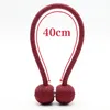 1PC Magnetic Curtain Tieback High Quality Braided Spherical Chain Buckle Solid Color Drapery Holdback Clip Holders Home Decor