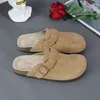 Designer Clogs Pantoffeln Sandalen Hausschuhe rutschen Männer Frauen kork flach weiche Wildleder Leder Außenplattform Slipper Topqualität
