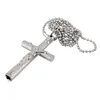 Jesus Cross 6mm Drum Schlüsselschlüssel Drum Schlüsselkette Silber Halskette Kreuzdrumkopf -Tuningschlüssel