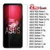 2-1pcs Glass for Asus Rog Telefone 3 25 5S Protector de capa Protector Film para Asus ZenFone 8 7 6 5 5Q Lite Pro Flip Front Screen Glass
