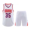 Koszulki piłkarskie Sun 35 Durant Basketball Suit Ustaw mundur drużyny męskiej z kieszeniami po obu stronach M-5xl