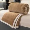 Decken doppelseitige Milchverente warme Herbstdecke für Bettsofa weich