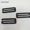 コーティングブラック9型メタルバーバックルランジェリー調整アクセサリーのためのクリップDIY高品質30mm 10pcs/lot luo qiu