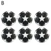 6pcs 32mm Tischfußball Ersatz Kinder Indoor Games Foosball Fussball Mini Schwarz -Weiß -Ball Fußball