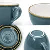 European Ceramic Coffee Cup Saucer Set Latte Cappuccino Coffee Mug Expresso Cup Home Cafe Teacup Coffeeware Set 90/220/320 ml