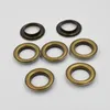 (100 set) İç çap 20 mm Metal Eyelets Atmosferik Perçinler Ayakkabı Kutusu Bronz Renk Delikleri Kanopi Bezi Çizme Toka