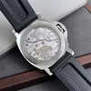 Orologio da uomo per orologio Panerrais Temperamento orologio dello zaffiro specchio svizzero di movimento automatico Dimensione da 44 mm cinghia in pelle di mucca con fibbia ago originale 6ect