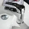 LANGYO Cute Bathroom Chrome Vanity Basin Faucets Mixer Single Handle Hole Deck Mount Taps Silver Short Basin Faucet