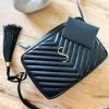 Pikowane torba Crossel Crossbody Lou Camera Tassel kosmetyczne portfele Portfel