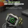 Watches C20 Military Smart Watch 1,83 tum Bluetooth Ring IP68 5Atm Waterproof Outdoor Sports Heart Rise Blood Oxygen Monitor Smartwatch
