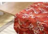 Japan style red/blue sea waves table runner with tassel vintage tablecloth decorative Tv cabinet dust proof cover cloth