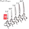 1Set 5,5 "6" 7 "7,5" 8 "440c собачьи ножницы Прямые ножницы Thinninng Shears Pets Set Set Professional Grooming Ncissors Z9006