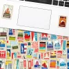 10/30/50pcs Mix World Landmark Bina Damga Etiketleri Dizüstü Bilgisayar Telefon Snowboard Bagaj Buzdolabı DIY Çıkartma Serin Sticker Çocuk Oyuncak Hediyesi