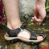 Scarpe casual estate sandali da spiaggia antico-collisione uomini maschi sneakers sneakers maschio anello piatto a gancio a piedi