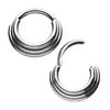 G23 titanium 3 -laags gescharte scharnierende clicker ring septum neusring oor kraakbeen tragus tepel lip piercing sieraden groothandel