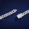 Pass Diamond Tester 10 mm Cubaanse linkarmband VVS Moissanite Custom Silver voor mannen
