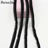 5 jardas/lote 1cm Black Hollow Pattern Elastic Band Lace Adequado para Ladies Bra Dance Sapatos Acessórios de Roupas SG052