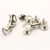 10pcs Cupronickle Binding Chicago Screws Nail Stud Rivets Arc Head For Photo Album Leather Craft Belt Wallet Fasteners 10mm Cap