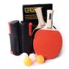 Cuesoul Retractable Table Table Tennis Ensemble avec 2 chauves-souris et 4 balles