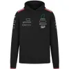 2024 F1 F1 Sweat à sweat d'équipe Formule 1 Pilote Fulgle Softshell Jacket Fans Racing Sweats Sweatshirt Men's Women Men's 1/4 Zip Sweat Hoodie