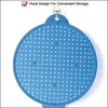 Table Mats Splatter Screen Guard Kitchen Trivet Pot Lid Pan Cover Silicone Spill StopAper Wash Strainer Hook Design High Temperature