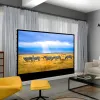 Pavimento elettrico Home Cinema Rising alr grigio proiettore rotolabile schermo indipendente per proiettori di foucs a medio lungo