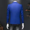 Boutique Fashion Couleur solide Brand High-Deaire Business Casual Mens Blazer Groom Robe de mariée Blazers For Men Suit Tops Jacke Coat 240409