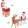 Sled Toy Santa Claus Doll Universal Toy Home Xmas With Music Christmas Children Electric Decor Gifts Kids Christmas Doll