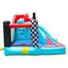 Inflatable Castle With Safety Netting And Barriers For Kids' Parties Portable Bouncer Slide Combo Jumping Jumper Bounce House with Slide Indoor Toys Racing Car Theme