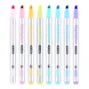 8pcs/set Highlighters HighLighters Candy Color 8 Cores Desenho de Pens Pensionário Profional Passeio de Papelaria