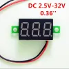 DIY rouge bleu numérique mini module d'affichage DC2.5V-32V DC0-100V Voltmeter Tension Testeur Panneau Panneau Panneau pour moto