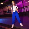 Street Dance Practice Wear Sweatpants Girls Jazz Hip Hop Suit Hiphop Dancing Performance Stage Outfits Kids Streetwear VDB3636