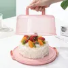 Boîte de rangement à gâteau de 6 pouces 7 trous Cupcake porteuse porte-gâteau en plastique Récipient de dessert de gâteau à gâteau de couverture plateau de rangement
