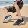 Casual skor mäns lätta andningsbara nät män sneakers non-halp sommarstrand vada utomhus mode