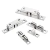 1Pc Silver 42/50/60/70mm Brass Touch Beads Lock Door Spring Clip Cabinet Door Catches Double Ball Catch Home Cupboard Door Latch