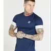 Casual t -shirt Men Sik Silk Brand zomer ademend borduurwerk siksilk t -shirt slanktops tee mode kleding 240410