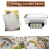 Papier de sucre comestible premium pour l'impression à gâteau Créez des feuilles de glaçage à sucette personnalisées avec des images et des motifs