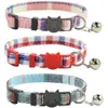 Breakaway Cat Collars with Bell Set of 3 Durable & Safe Cute Kitten Collars Safety Adjustable Kitty Collar for Cat Puppy