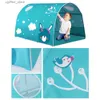 Torda de brinquedo Bed Canopy Dream Kids Play Tents Playhouse Privacy Space Boys Girls Garotas Pop -Up Up Up Frame Cortinas Bed Borda Interior Toys L410