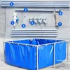 Customize Aquaculture Breed Water Pond With High Strength Steel Supports PVC Canvas Tarpaulin Swimming Pool