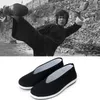 Chaussures de style chinois traditionnel Chaussures de kung fu Bruce Lee Tai Chi Wushu Black Martial Arts Chaussures Tang Suit Sport Ventilation