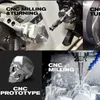 ورقة المعادن ليزر قطع الثني خدمة الألومنيوم CNC Machining ورقة معدنية الانحناء MICHINING CNC الطحن