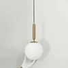 Hängslampor modern pendellampa lyxig gyllene glasboll som används för restaurang- och sovrumsdekorationsbelysning YQ240410
