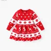 Robes de fille Noël bébé fille douce robe pull l47