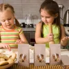 50st Bakery Påsar med tydligt fönsterförsegling fettsäker Kraftpapperspåse för mat snacks cookie kaffekök tillbehör